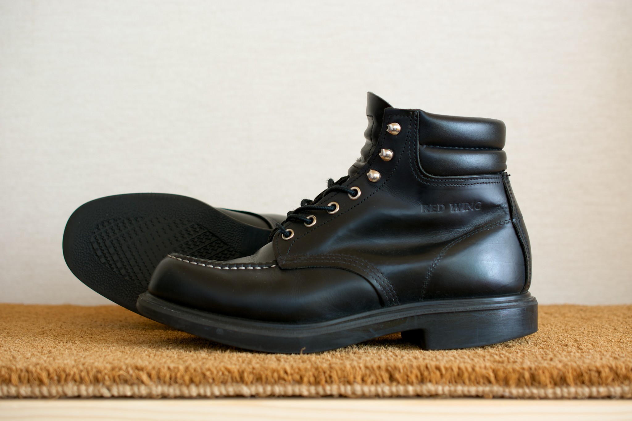 【ほぼ新品】REDWING　スーパーソール　ブラック靴/シューズ