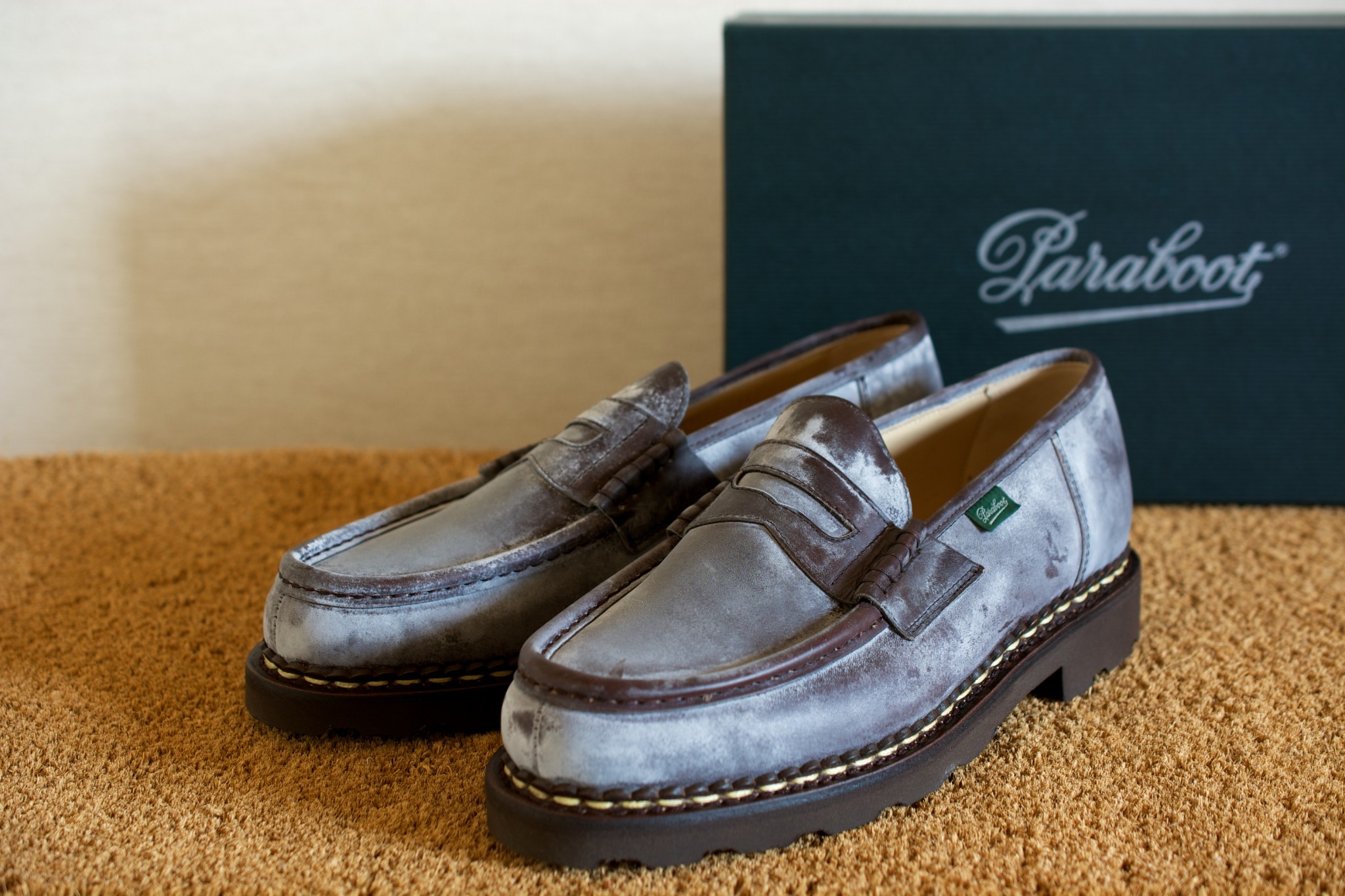 良品】Paraboot パラブーツ ランス ローファー 6 1/2 カフェ | www