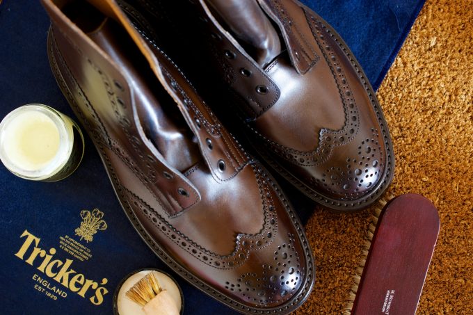 [Tricker’s Country Boots Espresso Burnished]